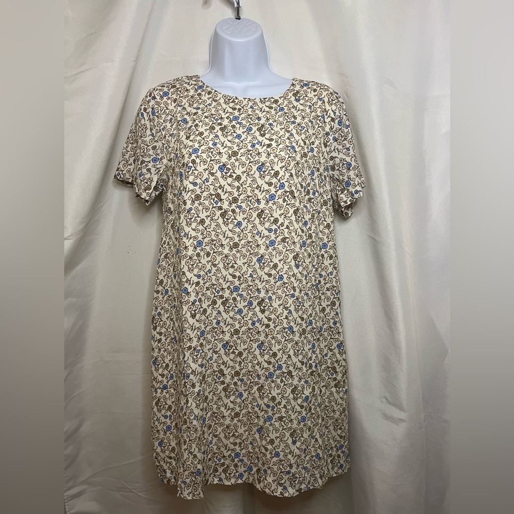 Olivaceous Ditsy Floral Print babydoll Dress, size S, Cottagecore feminine Fairy
